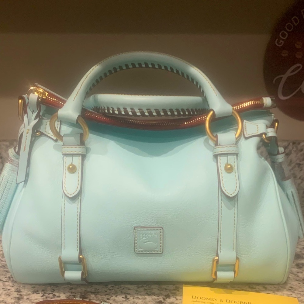 Dooney & Bourke Pale Blue Florentine Small Satchel